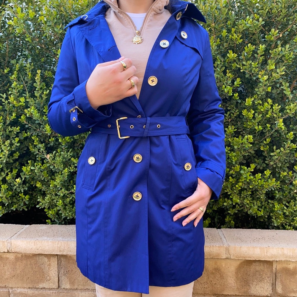 NWOT Sapphire Michael Kors Trench Coat